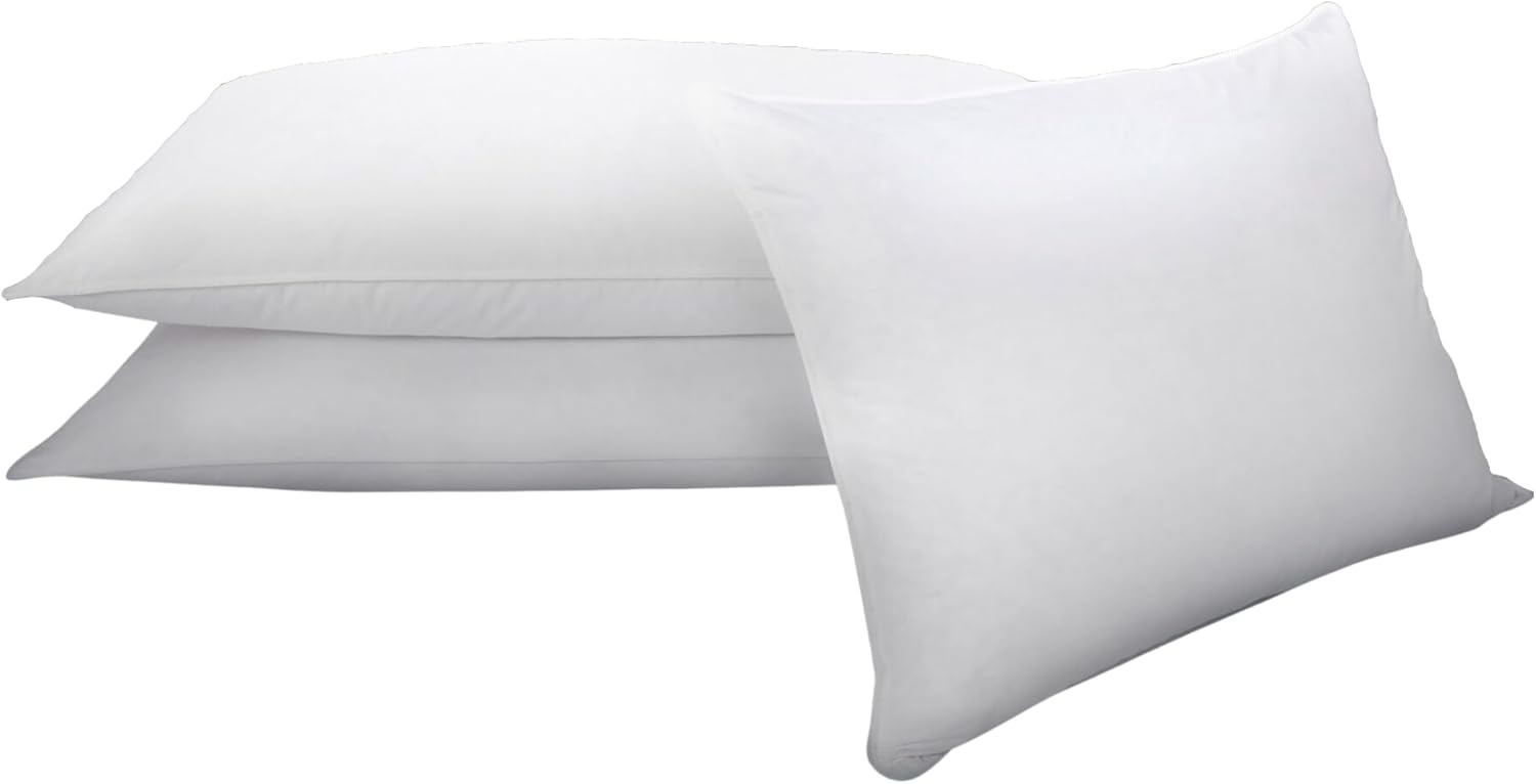 MGM Down Alternative Pillow - Luxury Hotel Bedding - Medium Firm Comfort - Standard