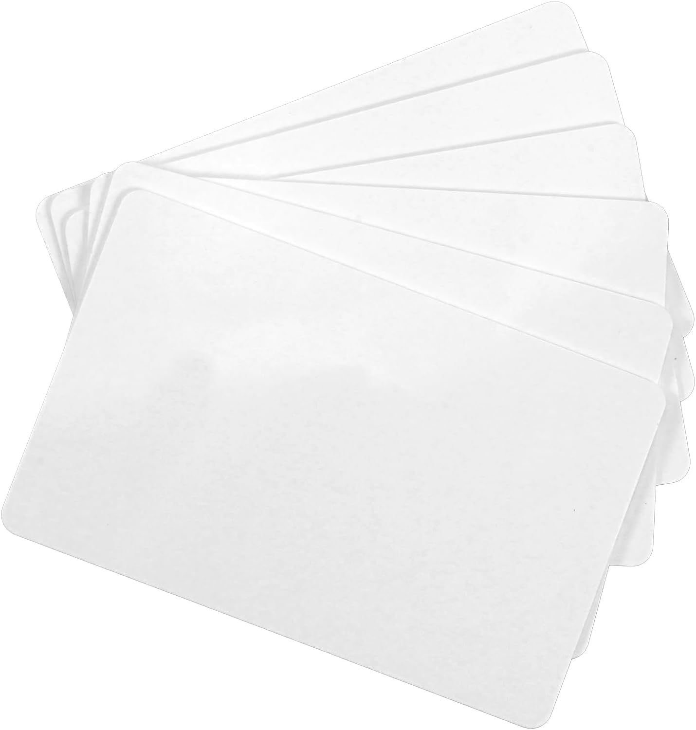 500 Pack - ZSZ Blank PVC Cards Without Scratches, CR80 30 Mil Plastic Cards for Photo ID Badge Printers