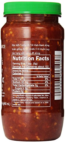 Image of Huy Fong Chili Garlic Sauce, 1.12 Pound (Pack of 12)