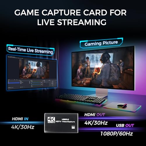 USB Capture Card for Live Streaming
