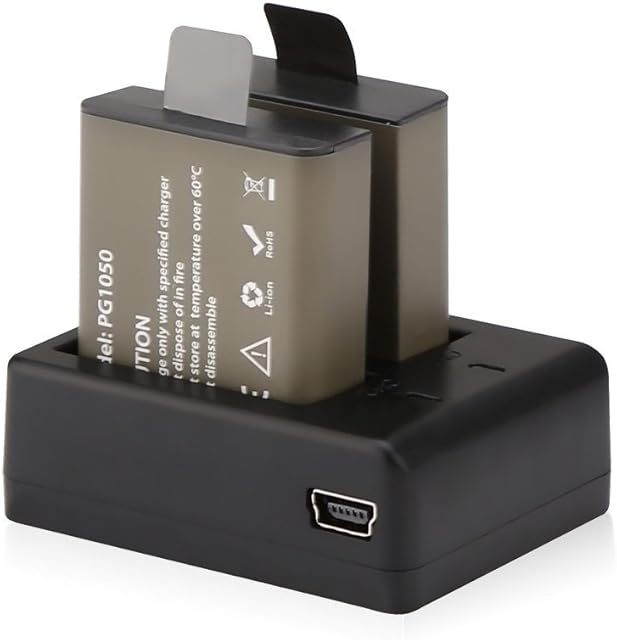 AKASO V50 X/Brave 4 Pro/Brave 6 Plus Battery and Charger for V50 X, Brave 4 Pro, Brave 6 Plus Action Camera