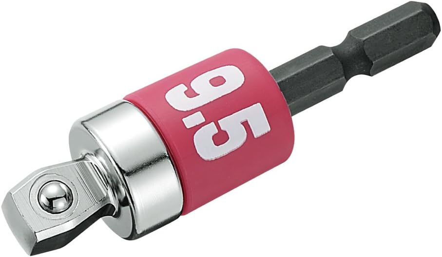 Top Industry (TOP) Alpha Alpha Flex Socket Adapter for Electric Drills, 10°, 3/8 inches, ESA-3FX Alpha Series, Tsubamesanjo, Made in Japan