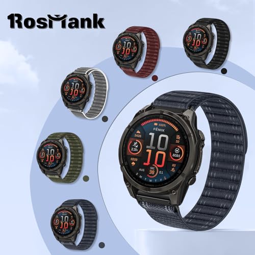 Correa Nylon 22mm Compatible Garmin Fenix 8 miniatura 6