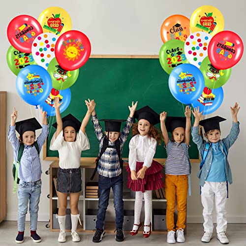 72 Pieces Kindergarten Graduation Balloons Class Of 2023 Graduation Party Balloons Preschool Kids Congrats Grad Graduation Latex Balloons For Pre School Elementary Graduation Party Supplies #TOP5