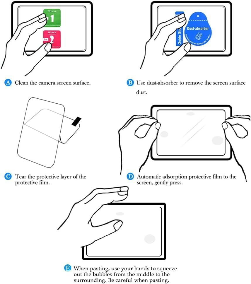 Image of M.G.R.J Tempered Glass Screen Protector for DJI RS 4 Mini /RS 4mini【3 Pcs】【NOT for RS4 /RS3】(Transparent)