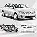 YLT AUTO Headlights Replacement Kit for 2011-2013 Toyota Corolla, Black Housing Headlight Headlamps Clear Lens Fit for 2011 2012 2013 Toyota Corolla S Le Ce Xle Xrs(Passenger&Driver Side)