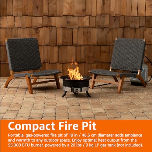 Amazon Basics 63754 19-Inch 55,000 Btu Round Portable Propane Gas Fire Pit thumb #11