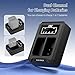 Upgraded USB Dual NP-95 DB-90 Battery Charger with Type C Port for Fujifilm X100 X100S X-S1 X30 X100T FinePix Real 3D W1 FinePix F31fd FinePix F30 and Ricoh GXR GXR Mount A12 GXR P10,Removable Cable