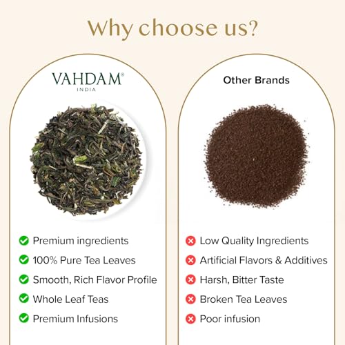 Image of VAHDAM First Flush Darjeeling Tea (12oz|170+ Cups) Loose Leaf Black Tea