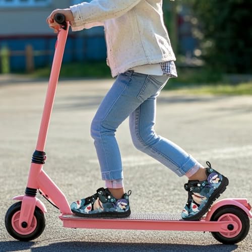 Kids Sneakers Running Tennis Athletic Shoes for Boys&Girls (Little Kid/Big Kid) Cartoon Shark Pattern4