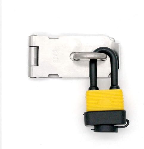 Miniatura 4 de Juego de 4 candados impermeables iguales con llave, cuerpo ancho, resistente a la intemperie, 8 llaves incluidas (envía 1 pequeño bloqueo de