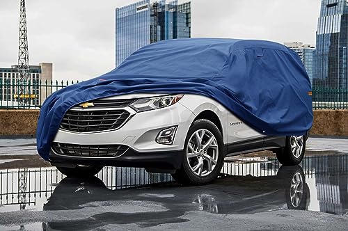 Image of Kaugung Heavy Duty SUV Cover Custom Fit for Chevrolet Equinox (2005-2025),SUV Car Cover Waterproof All Weather with Anti-Theft Lock,Sun, Rain, Dust & Snow Protection.(USA Warehouse,Within 3-7 Days)