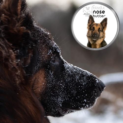 Image of The Blissful Dog German Shepherd Nose Butter, Versatile Dog Nose Balm for Dry Nose, Handcrafted Nose Moisturizer, Easy-to-Apply Dog Essentials, Unscented, 1 oz.