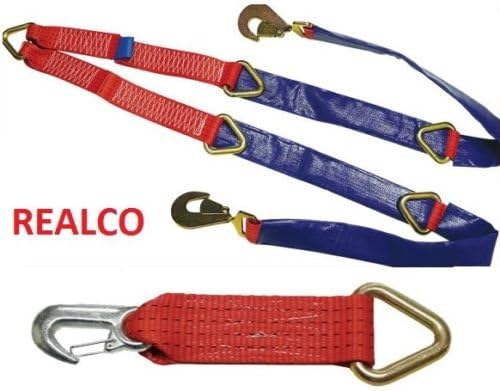 Fixed Winch Brother Straps with Winch hook Reducer for Recovery Tow Eyes