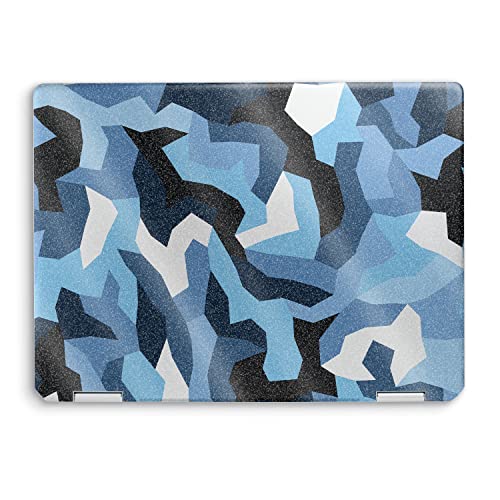 MightySkins Glossy Glitter Skin Compatible with HP Spectre x360 14" (2022) Full Wrap Kit - Sky Camouflage | Protective, Durable High-Gloss Glitter Finish | Easy to Apply | Made in The USA