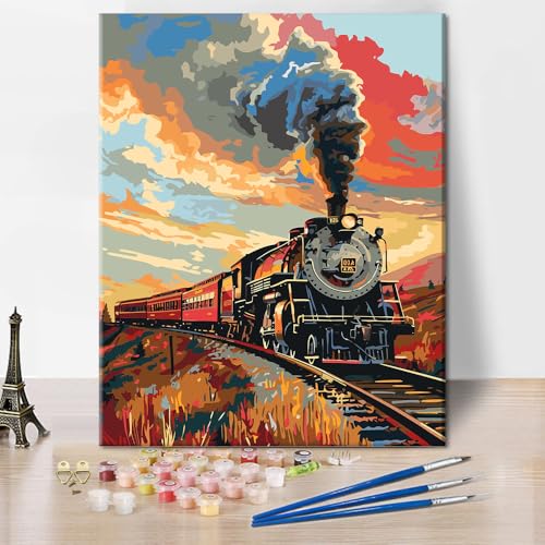 TUMOVO Vintage Railway Steam Train Kit