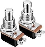 Gebildet 2pcs Soft Touch Momentary Foot Switch SPST Normally Open 2-Pin for Guitar Effect Pedal Stomp Box