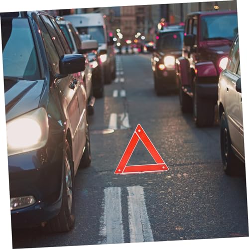 Triángulo de advertencia reflectante portátil para vehículo miniatura 6