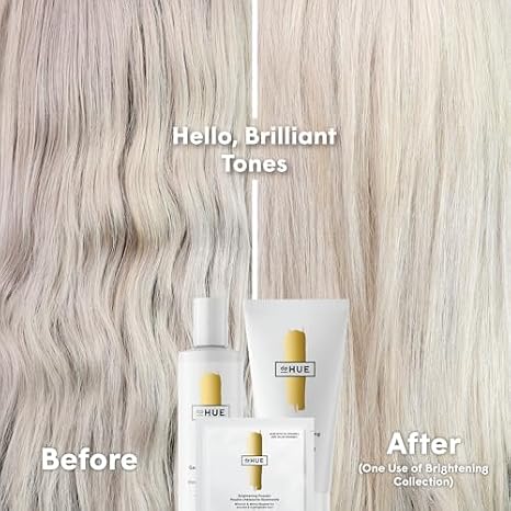dpHUE Gentle Brightening Shampoo (8.5 oz) + Gentle Brightening Conditioner (6.5 oz) - Color Safe, Vegan, Cruelty Free