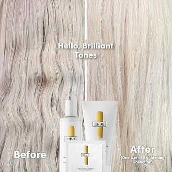 dpHUE Gentle Brightening Shampoo (8.5 oz) + Gentle Brightening Conditioner (6.5 oz) - Color Safe, Vegan, Cruelty Free