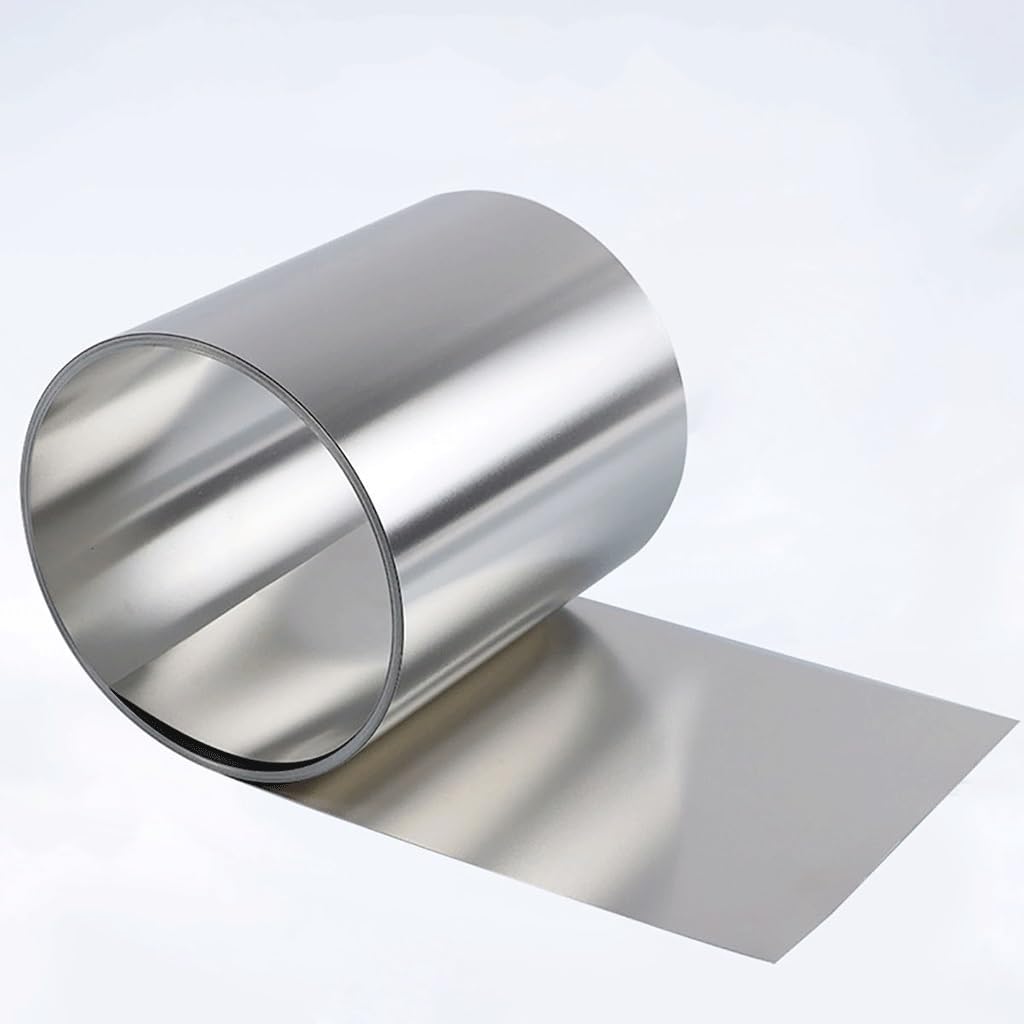 Metal Foil Plate,Foil Thin Sheet Plate,1 Meter 304 Stainless Steel Foil Strip Steel Foil Roll Thin Plate,for Home Garden Metal Sheet Foil Plates Accessories(Thickness 0.4mmWidth 100mm)