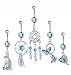 Besteel 5PCS 14G Belly Button Rings for Girls Women Dangle Navel Rings Surgical Steel Body Jewelry Piercing