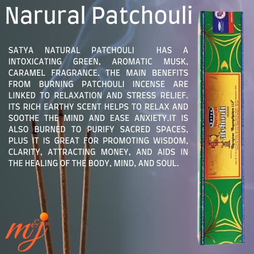 Original Satya Nag Champa Natural Patchouli Incense Sticks - Image 2