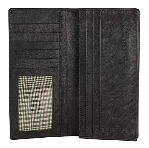 Image of RFID Blocking Mens Genuine leather Bifold Long Wallet