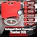 Exhaust Back Pressure Tester Kit with 6FT Stainless Steel Hose, Professional Diesel Automotive Exhaust Back Pressure Gauge with Psi/Bar Readings, M12 & M18 Adapters, for Trucks, SUVs, Vans etc.