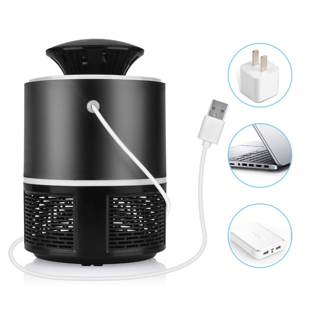 Mosquito Killer Mosquito Killer USB Lámpara Eléctrica Mosquito Killer Fotocatálisis Mute Home Led Zapper Trampa para Insectos Repelente De Plagas Sin Radiación Color Aleatorio