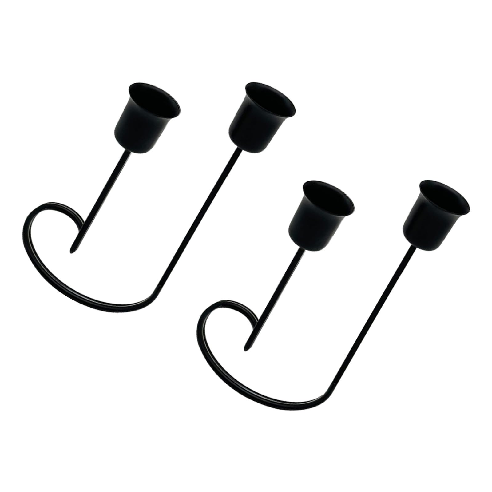 Tapered Holders Decorative Stands Iron Black Candlestick Holders Table Decoration for Wedding Home Decors Iron Taper