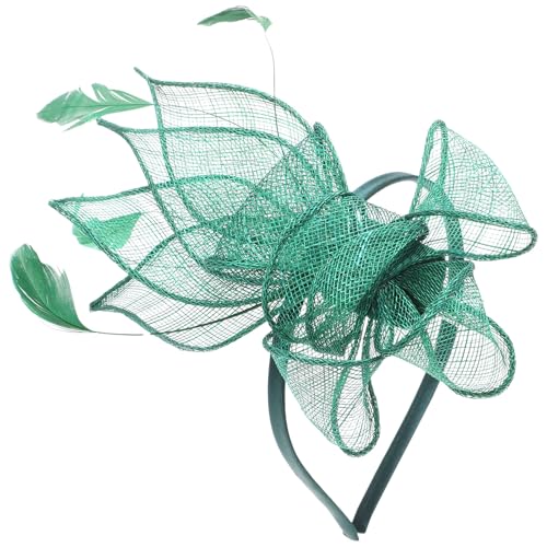 Accessoire cheveux femme pour mariage et chapeau de cérémonie vert