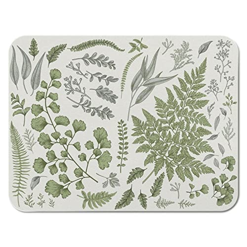 Dish Drying Mats For Kitchen Counter, Absorbent Quick Dry Dish Mat Drying Kitchen Mat, Non-Slip Rubber Backed Green Plants Kitchen Drying Mat 18"X24" #TOP15