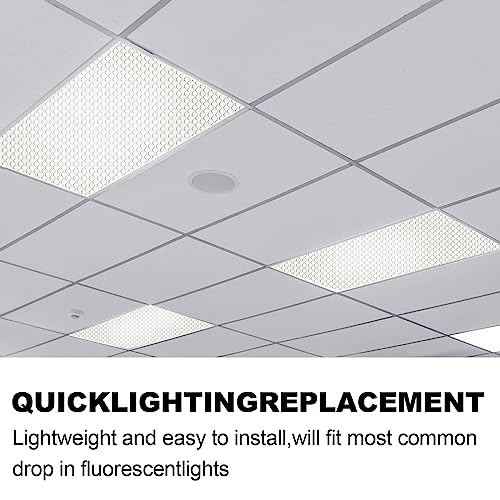 Image of Pangda 6 Pack Replacement Fluorescent Light Covers Clear Acrylic Ceiling Lighting Panel Flat Sheet for Overhead Fixtures, 22.5 x 46.5 x 0.1 Inch