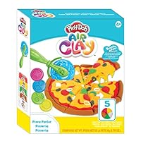 Play Doh Air Clay Pizza Parlor, Sensory and Educational Craft Toys for Kids, Ages 4+