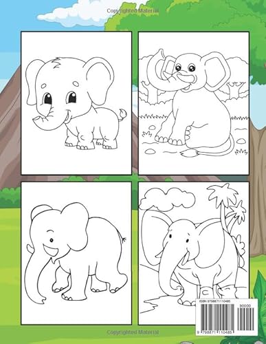 Elephant Adult Coloring Book