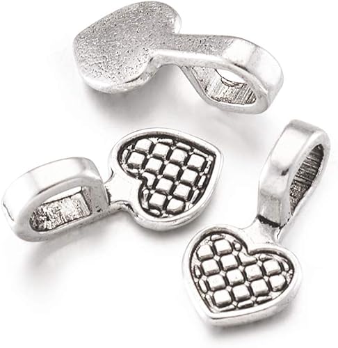 Miniatura 8 de MegaPet - 126 dijes tibetanos para colgar en forma de balas planas para pala, cuchara, ganchos para manualidades, aretes, pulseras, collares,