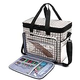 ► Alta calidad y buen tamaño: hecho de material de nylon duradero, con cierre de cremallera de dos vías liso. Tamaño: L39.3cm x W24.8cm x H29.2cm. Un regalo imprescindible para los entusiastas del tejido de punto.
