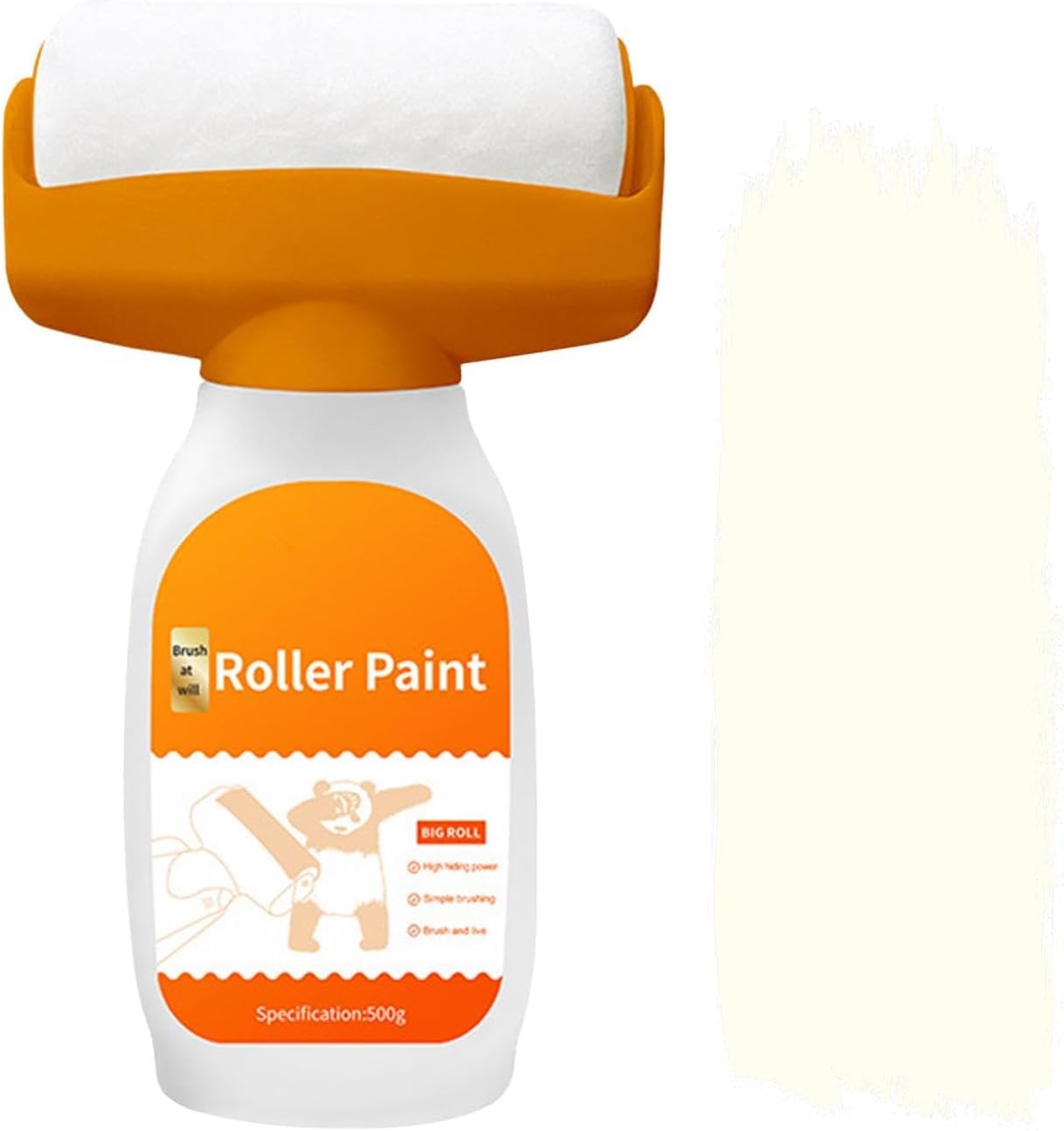 Cwzymyy Wall Repair Roller Paint, 500G Wall Repair Roller Brush, Wall Repair Rolling Brush, Wall Repair Paint Roller, Wall Repair Paste Roller For Graffiti Scratches, Stains, Cracks, Wall Scratches