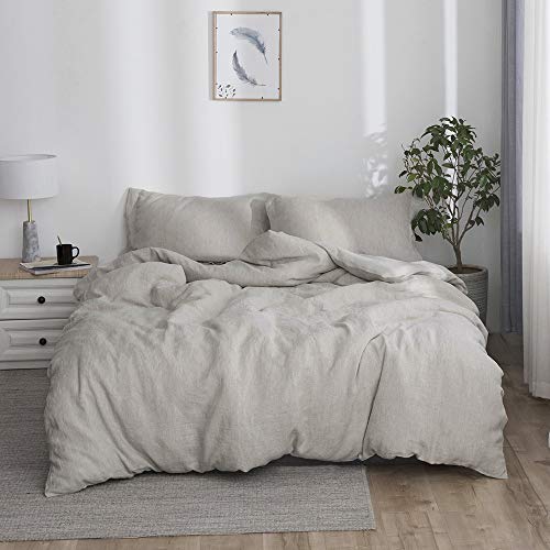 Simple Opulence 100 Linen Duvet Cover Set With Washed Belgian Flax 3 Pieces Solid Color Basic Style Bedding Set Breathable Soft Comforter Cover With 2 Pillowshams Queen Linen Buy Online In Aruba At Aruba Desertcart Com Productid