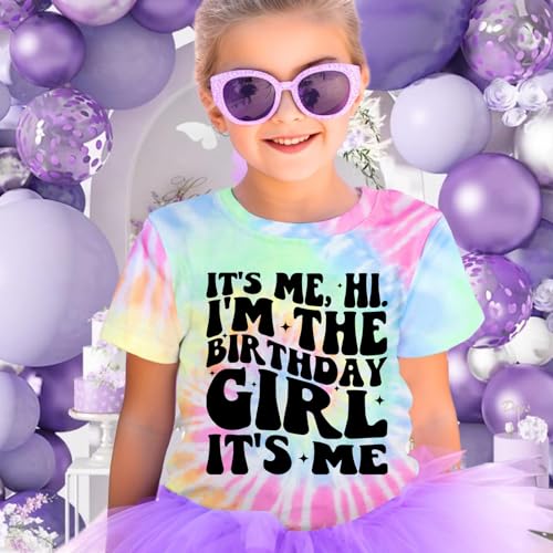 QMH Birthday Girls Shirt It's Me Hi I'm The Birthday Girl It's Me Party Graphic Tee for Youth Girls2