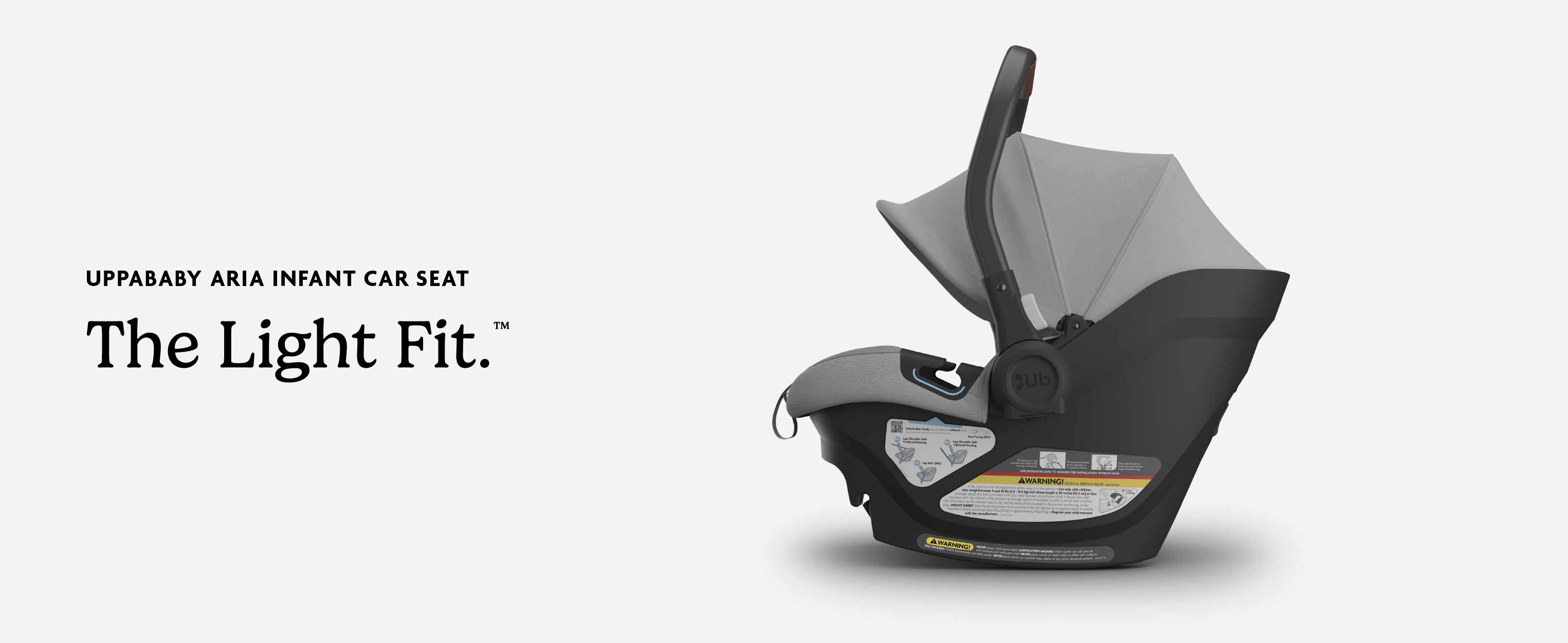 UPPAbaby Aria Lightweight Infant Car Seat/Just Under 6 lbs for Easy  Portability/Base with Load Leg + Infant Insert Included/Direct Stroller  Attachment/Anthony (Grey/Chestnut Leather) : Baby - Amazon.com