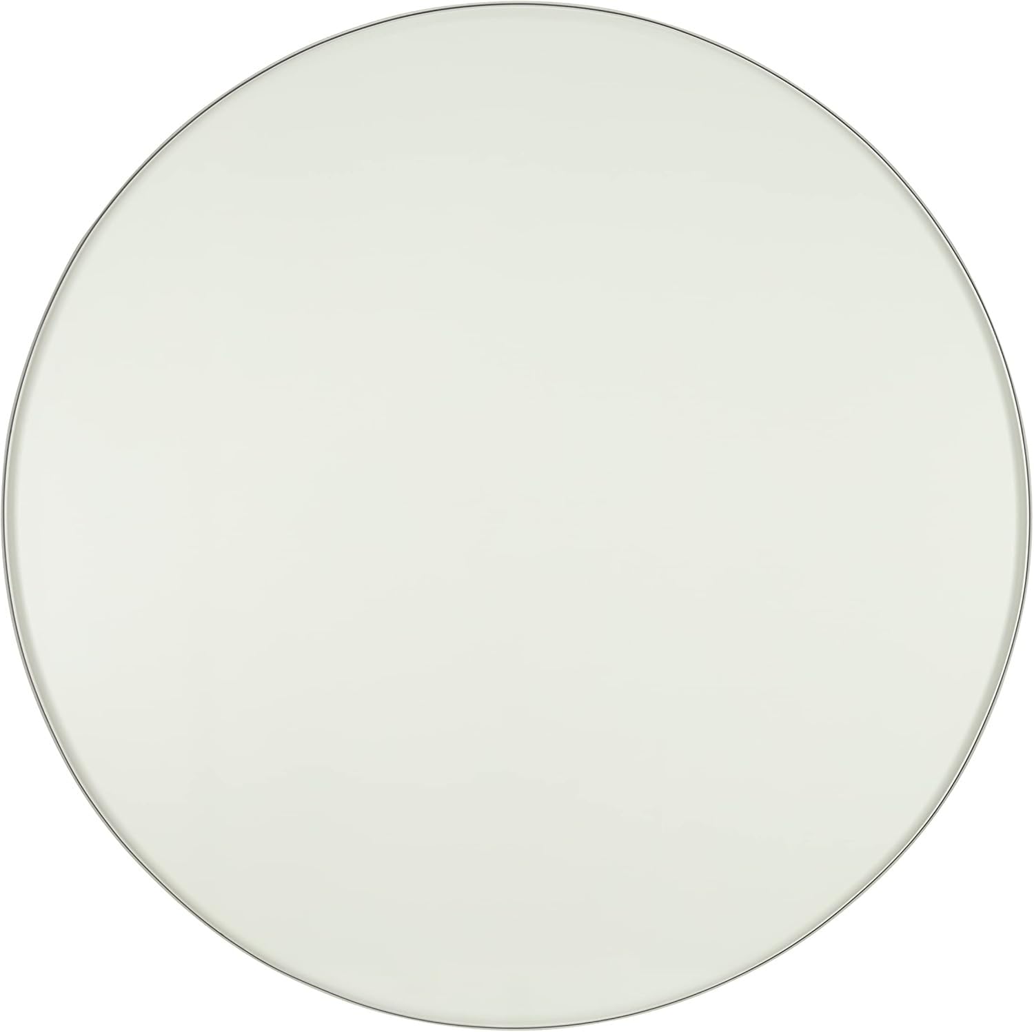 PLONARFIX Round Glass Top,round Tempered Glass Table Top,Glass Table,Beveled Polished,Perfect Circle,Premium Round Circular Plate Glass, Strong Load-bearing Capacity, Clear(42CM(16.5IN))