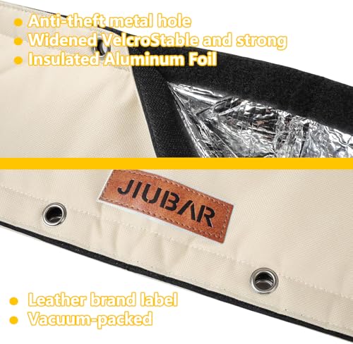 Backflow Preventer Cover Insulated Pouch -JIUBRA 30\" W x 26\" H Outdoor Pressure Reducing Value Cover ,Winter Water Sprinkler Valve Cover Insulated ,Well Pump Covers Protects from Severe Snow. - Thumbnail 6