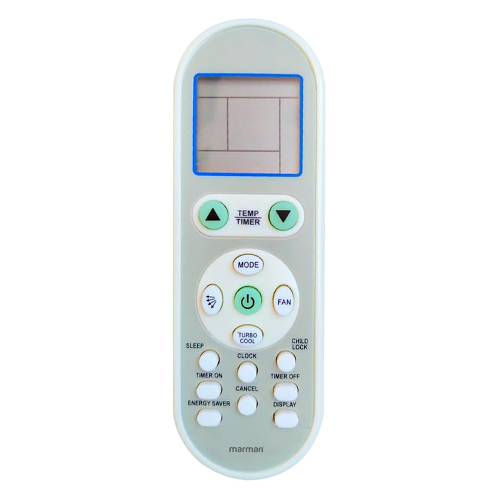 marman® Compatible with Micromax AC Remote Original Suitable for 1 | 1.5 | 2 ton Split and Window Air Conditioner- Match Exactly with Old Model 245 Remote Controller for Better Performance-image-4