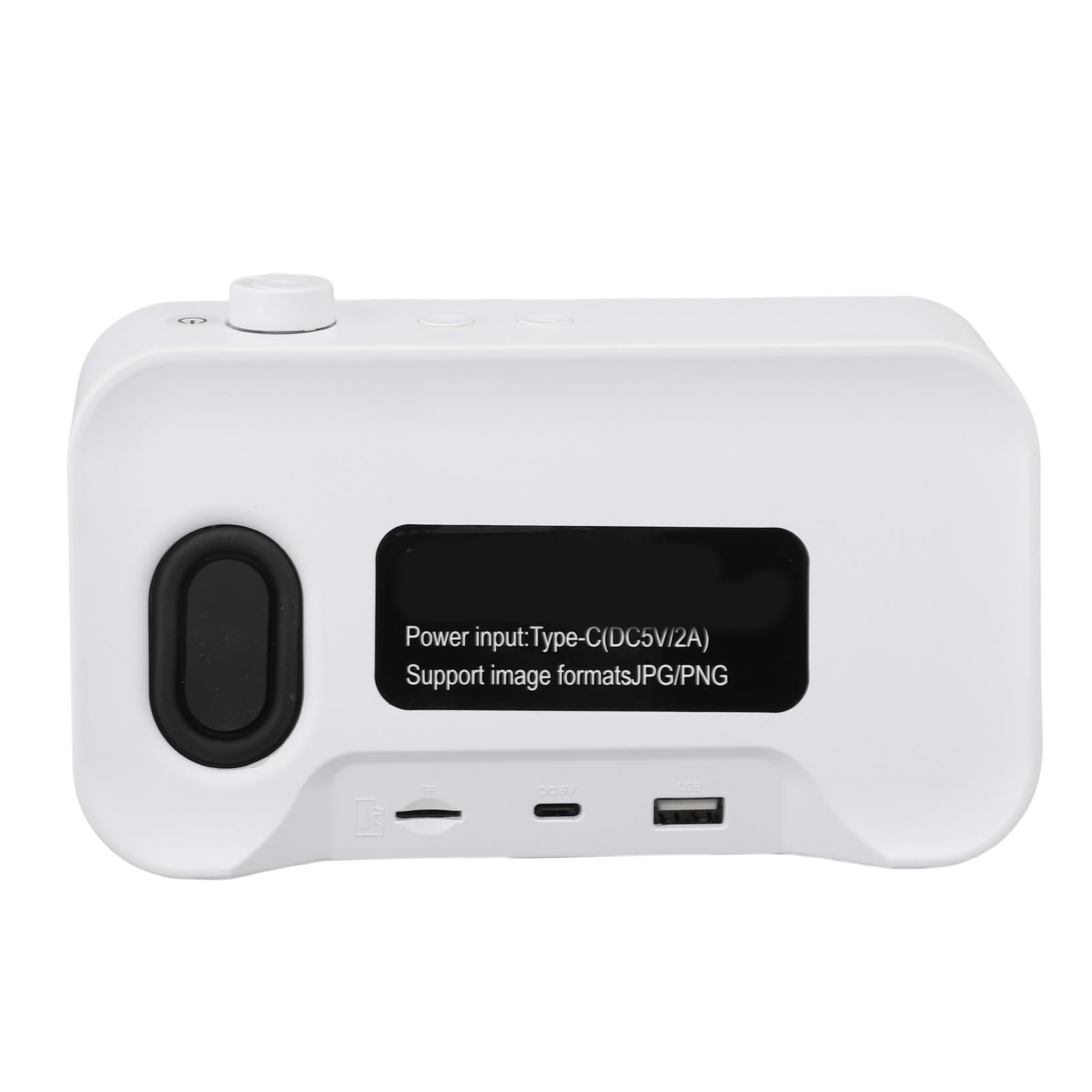 Zunate Lettore Olografico 3D Altoparlante Bluetooth Grafica Straordinaria 1080P per Decorazioni Desktop per Ufficio Domestico ABS 5"