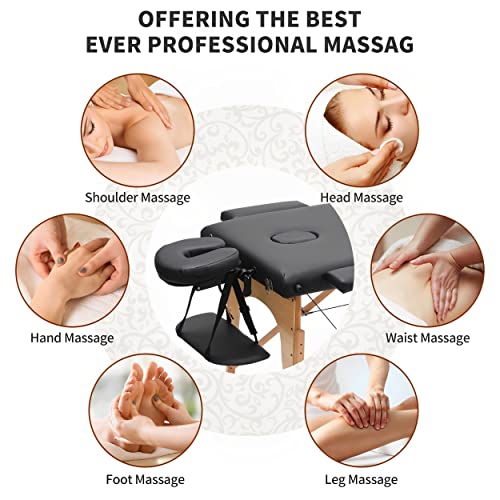 Flamingocasa Massage Table Portable Spa Bed Profesional Tattoo Physical Therapy Eyelash Folding Esthetician Wide Adjustable Lash Camilla #TOP3