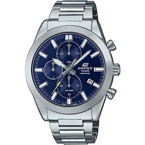 Casio Edifice Orologio Cronografo Al Quarzo Uomo Con Cinturino In Acciaio Inossidabile Efb-710D-2Avuef