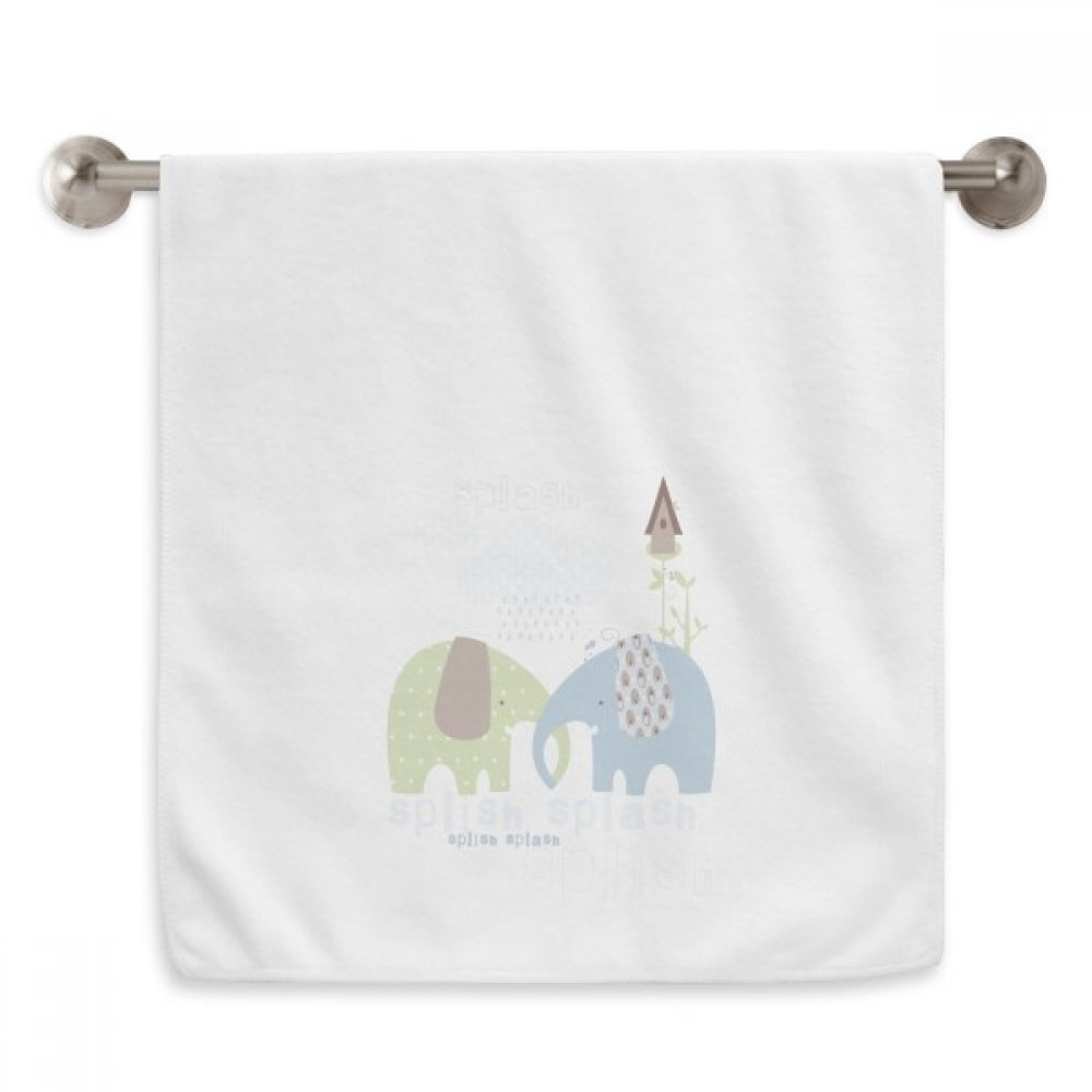 Serviette bleu éléphant Green Rain Splash 13x29 pouces