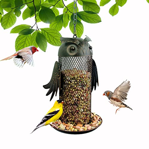 Tenforie Bird Feeder Metal Hanging Wild Birds Feeders Outdoor Garden Backyard Decorative Great For Attracting Pet Hummingbird Feeder cover